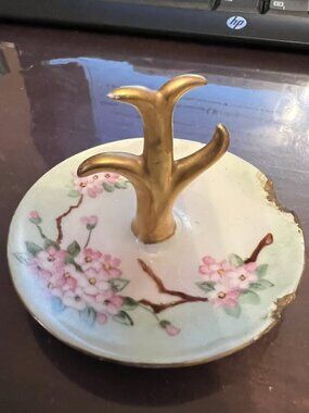 Vintage Royal Vienna Austria Floral Ring Holder *PLEASE READ DESCRIPTION*